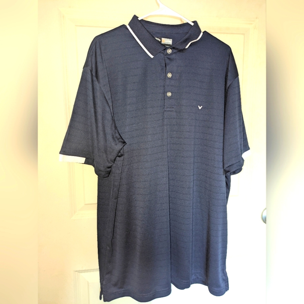 Callaway Men's Navy Polo Golf Shirt Opti Dry Size XL